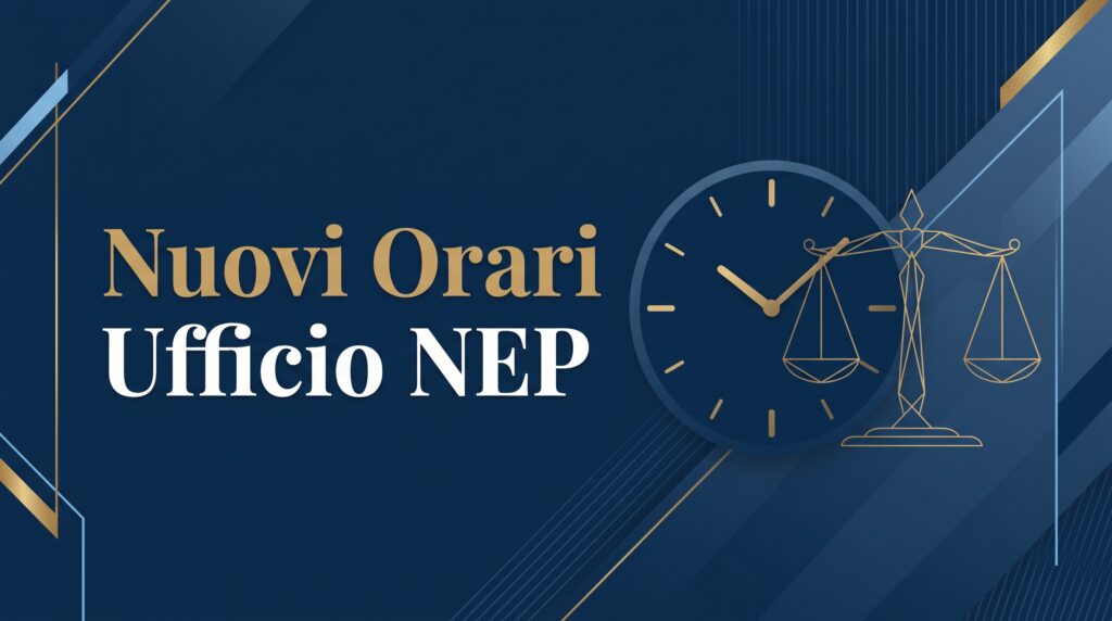 Ufficio NEP di Caltagirone: modifica orari di accettazione atti