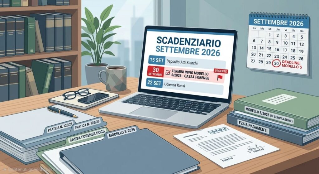 Modello 5/2026: Scadenze, Istruzioni e Termini per le Comunicazioni alla Cassa Forense