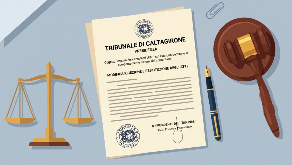Avviso Ufficio NEP del Tribunale di Caltagirone: nessuna modifica agli orari di sportello
